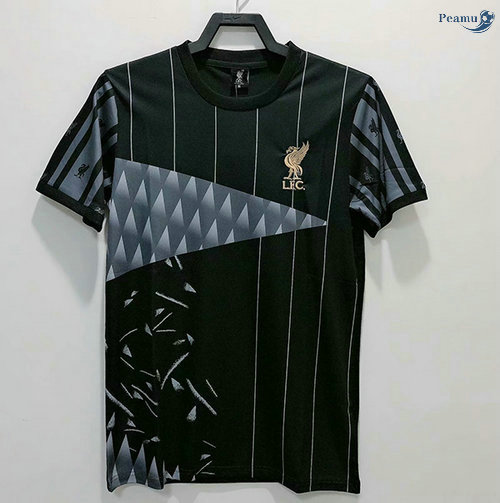 Peamu - Maillot foot Liverpool Édition commémorative Noir 2021-2022