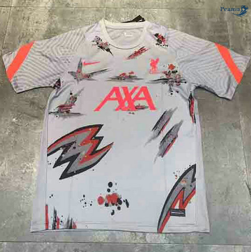 Peamu - Maillot foot Liverpoo Gris/Orange training 2021-2022