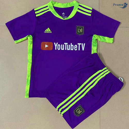 Peamu - Maillot foot Los Angeles fc Enfant Pourpre gardien de but 2021-2022