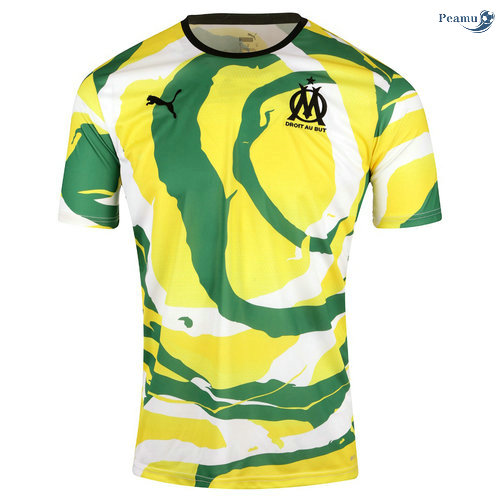 Peamu - Maillot foot Marseille OM Africa 2021-2022 Collectors Jaune/Vert 2021-2022