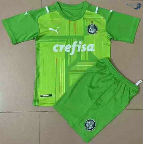 Peamu - Maillot foot Palmeiras Enfant Gardien de but Vert 2021-2022