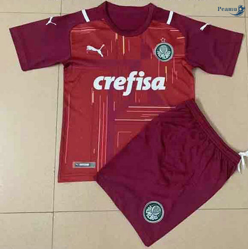 Peamu - Maillot foot Palmeiras Enfant Gardien de but Rouge 2021-2022