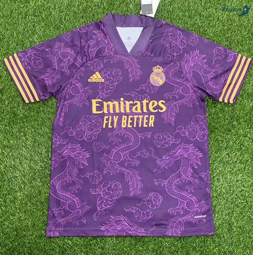 Peamu - Maillot foot Real Madrid Pourpre 2021-2022