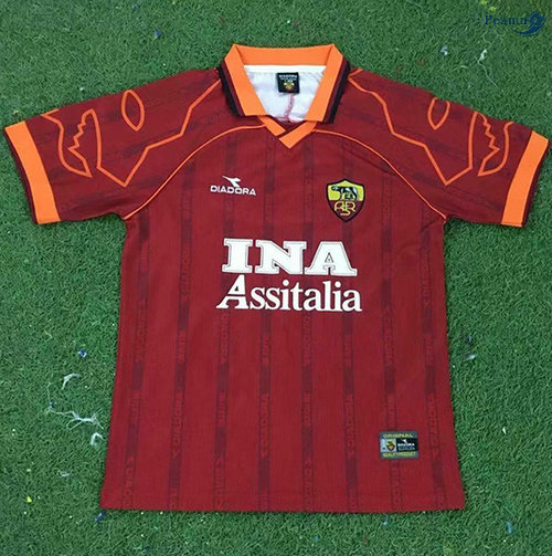 Peamu - Maillot foot Retro AS Rome Domicile 1999-00