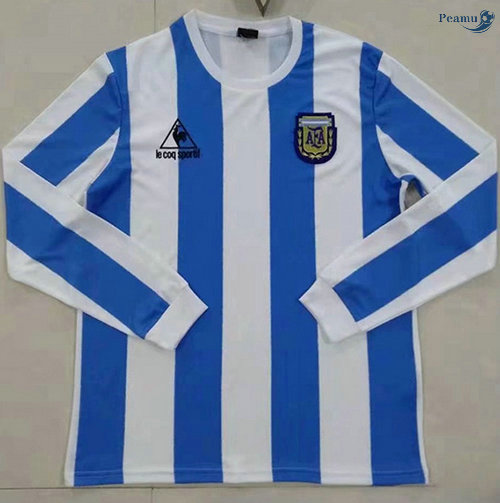 Peamu - Maillot foot Retro Argentine DomicileManche Longue 1986