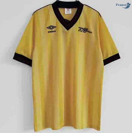 Peamu - Maillot foot Retro Arsenal Exterieur Jaune 1984-86