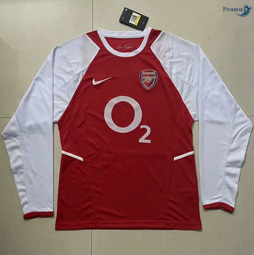 Peamu - Maillot foot Retro Arsenal Domicile Manche Longue 2002-03