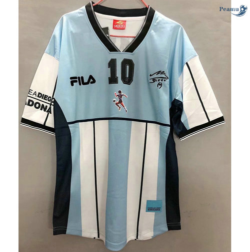 Peamu - Maillot foot Retro Maradona Memorial 2001