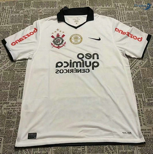 Peamu - Maillot foot Retro Corinthiens Blanc