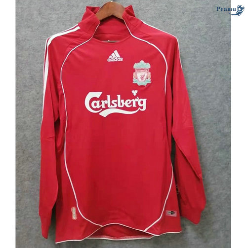 Peamu - Maillot foot Retro Liverpool Domicile Manche Longue 2006-08