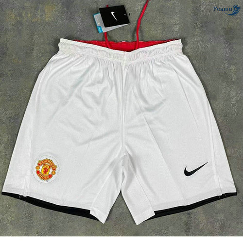 Peamu - Maillot foot Retro Manchester United Short Blanc 2008