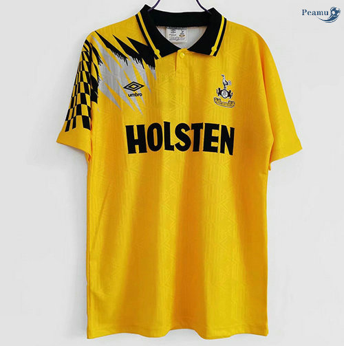 Peamu - Maillot foot Retro Tottenham Hotspur Jaune 1992