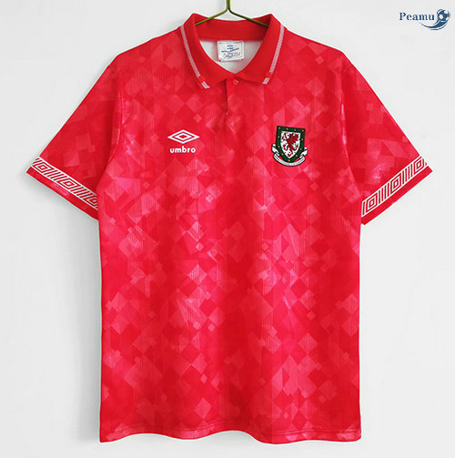 Peamu - Maillot foot Retro Wales Domicile 1990-92