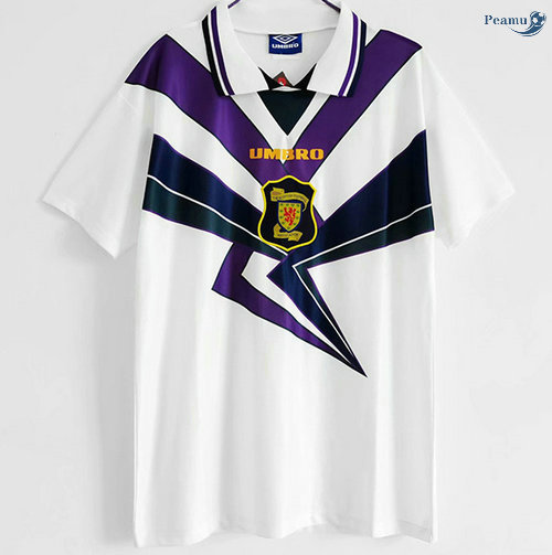 Peamu - Maillot foot Retro Écosse Blanc