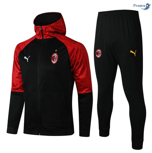 Peamu - Survetement - Sweat à capuche AC Milan Noir 2021-2022