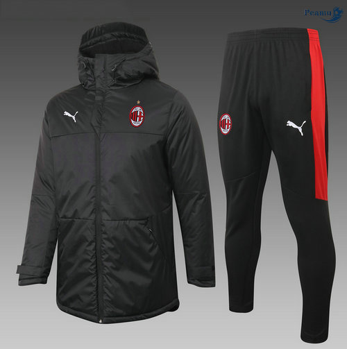 Peamu - Doudoune AC Milan Noir 2020-2021