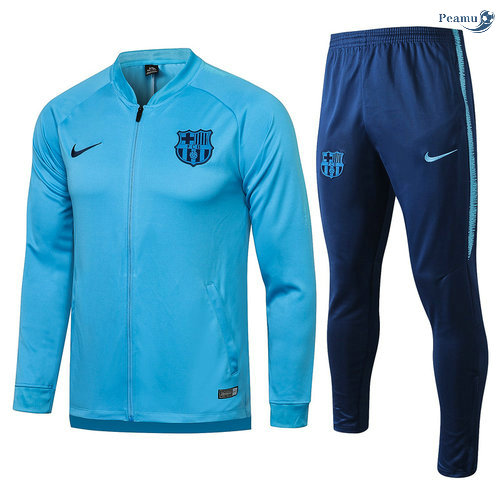 Peamu - Veste Survetement Barcelone Bleu Clair 2021-2022