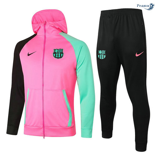 Peamu - Survetement - Sweat à capuche Barcelone Rose 2020-2021