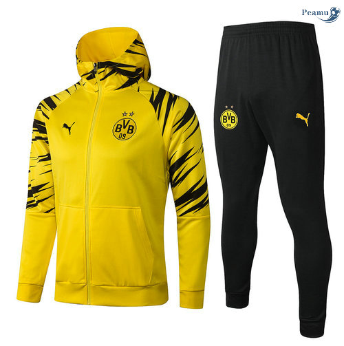 Peamu - Survetement - Sweat à capuche Borussia Dortmund Jaune 2021-2022