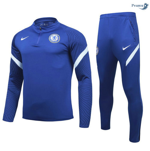 Peamu - Survetement Chelsea Enfant Bleu Marine 2021-2022