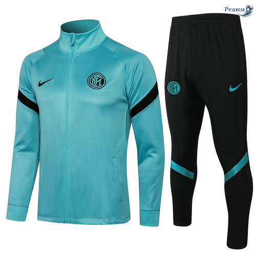 Peamu - Veste Survetement Inter Milan Vert Col Haut 2021-2022