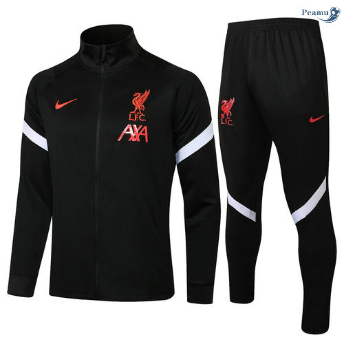Peamu - Veste Survetement Liverpool Noir 2021-2022