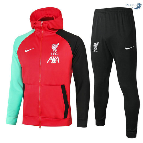 Peamu - Survetement - Sweat à capuche Liverpool Rouge 2021-2022