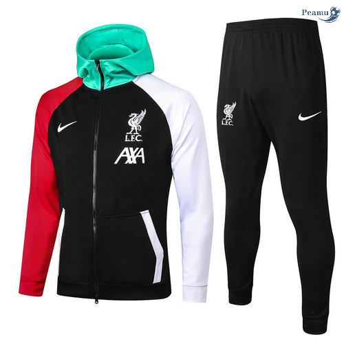 Peamu - Survetement - Sweat à capuche Liverpool Noir 2021-2022