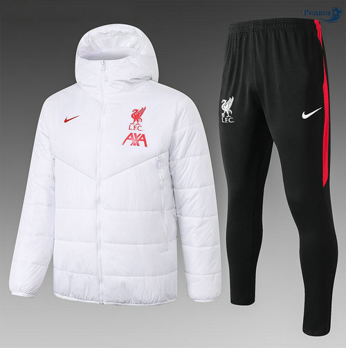 Peamu - Doudoune Liverpool Blanc 2020-2021
