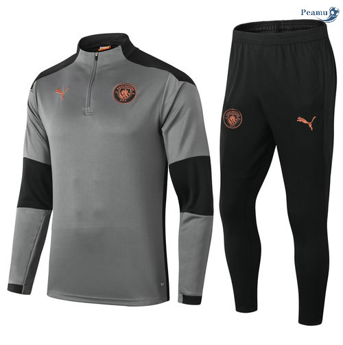 Peamu - Survetement Manchester City Gris/Noir 2021-2022