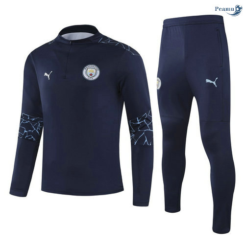 Peamu - Survetement Manchester City Bleu Marine 2021-2022