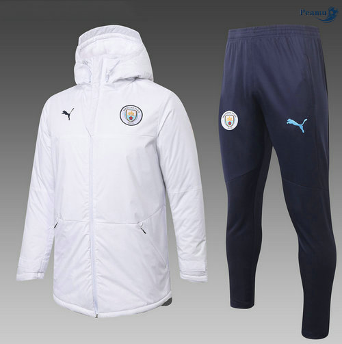 Peamu - Doudoune Manchester City Blanc 2020-2021