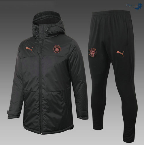 Peamu - Doudoune Manchester City Noir 2020-2021