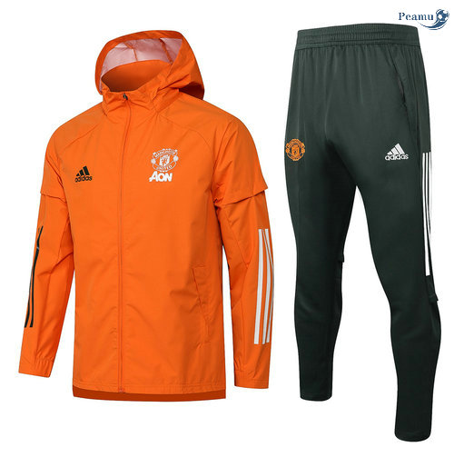 Peamu - Coupe vent Manchester United Orange 2021-2022
