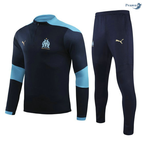 Peamu - Survetement Marseille Bleu Marine 2021-2022