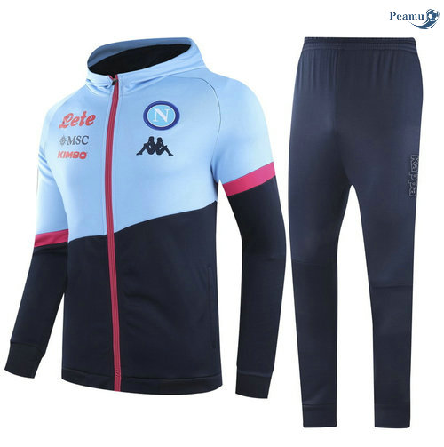 Peamu - Survetement - Sweat à capuche Naples Bleu Marine 2021-2022