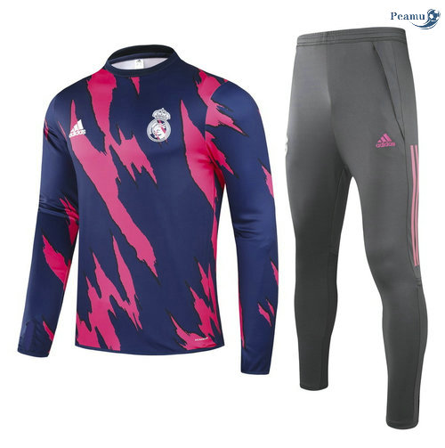 Peamu - Survetement Real Madrid Rouge/Bleu 2021-2022