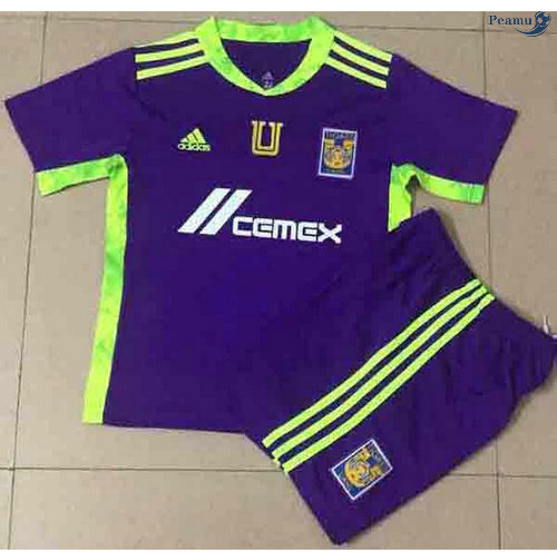 Peamu - Maillot foot Tigers Enfant Pourpre goalie 2021-2022