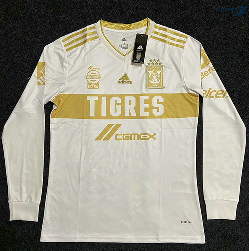 Peamu - Maillot foot Tiger Manche Longue Blanc 2021-2022