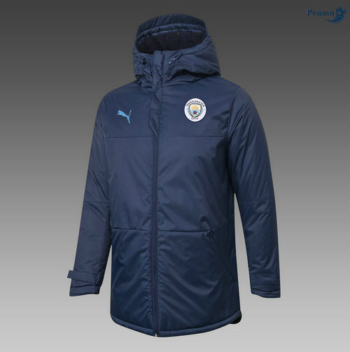 Peamu - Doudoune Manchester City Bleu Marine 2020-2021
