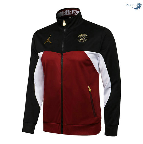 Peamu - Veste PSG Jordan Noir/Bordeaux 2021-2022