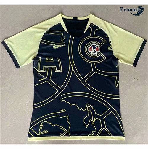 Maillot foot CF America training Jaune/Noir 2021-2022