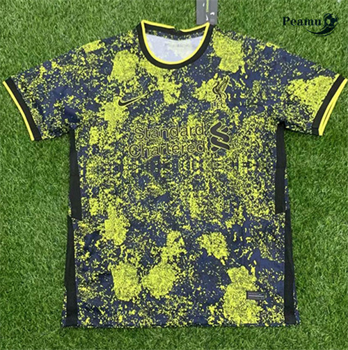 Maillot foot Liverpool Noir-Jaune 2021-2022