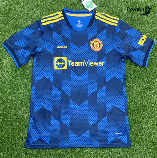 Maillot foot Manchester United training Bleu 2021-2022