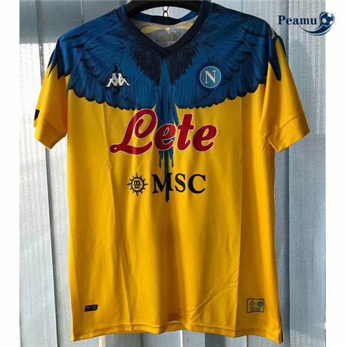 Maillot foot Naples Gardien de but Jaune 2021-2022