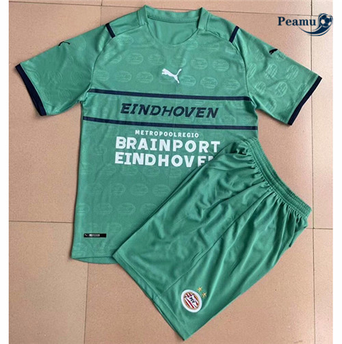Maillot foot PSV Eindhoven Enfant Vert 2021-2022