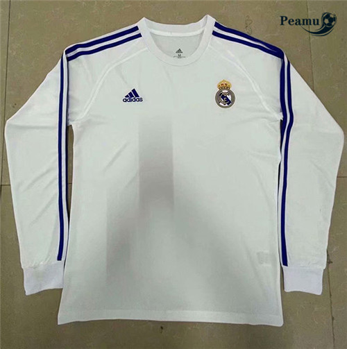 Maillot foot Real Madrid Manche Longue Blanc 2021-2022