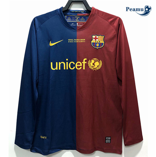 Maillot foot Retro Barcelone Domicile Manche Longue 2008-09