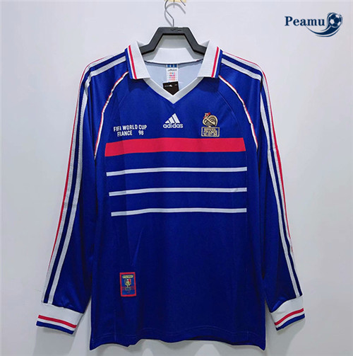 Maillot foot Retro France Domicile Manche Longue 1998