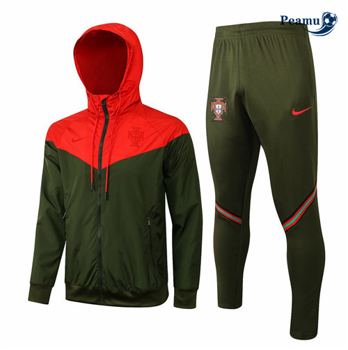 Coupe vent Portugal Armee Verte/ Rouge 2021-2022